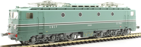 REE Modeles JM001 - French Electric Locomotive Class CC-7150 of the SNCF original green liver SE Lyon Mouche MISTRAL - 